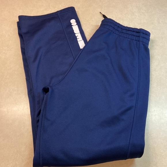 Nike Dri-Fit  Polyester Pullon Drawstring Jogger/Training/Athletic Pant Navy - Picture 1 of 10